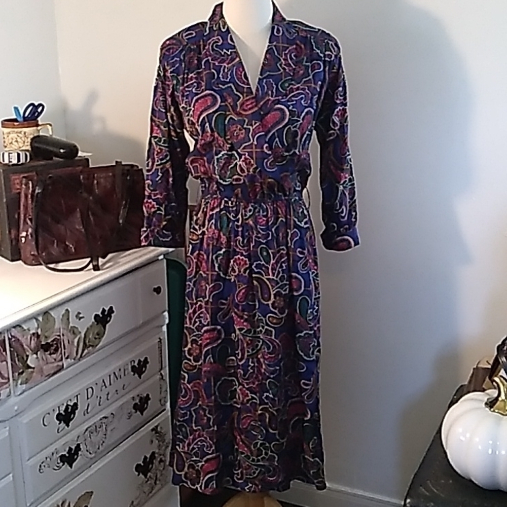 Vintage 1970s grandma 👵granny chic dress 👗